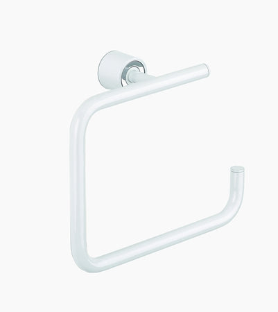 METAFORM - ANELLO PORTA ASCIUGAMANO APERTO "ENJOY A07" - COLORE BIANCO