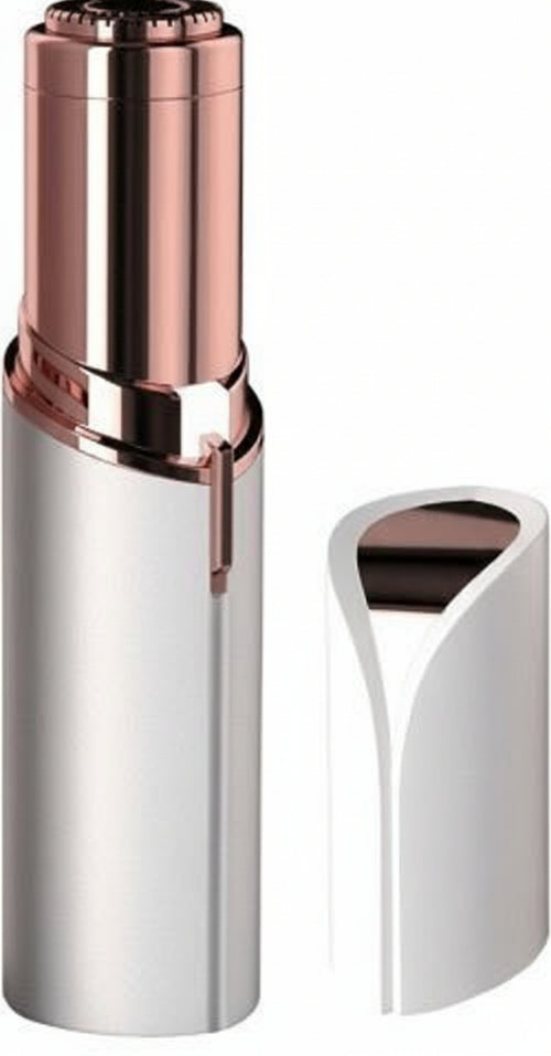 Epilatore-Depilatore-Rasoio-Donna-A-Forma-Di-Rossetto-A-Batteria-Con-Luce-Led