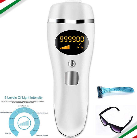 Epilatore Laser D19 Luce Pulsata Depilazione Permanente Definitiva Rimozione Peli Salute e cura della persona/Rasatura epilazione e rimozione peli/Epilazione e rimozione peli/Epilatori a luce pulsata e accessori/Epilatori a luce pulsata Trade Shop italia - Napoli, Commerciovirtuoso.it