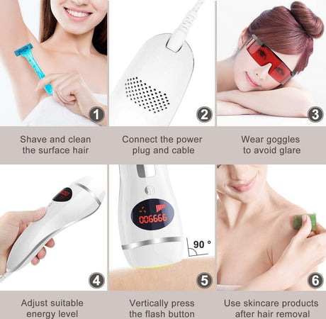 Epilatore Laser D19 Luce Pulsata Depilazione Permanente Definitiva Rimozione Peli Salute e cura della persona/Rasatura epilazione e rimozione peli/Epilazione e rimozione peli/Epilatori a luce pulsata e accessori/Epilatori a luce pulsata Trade Shop italia - Napoli, Commerciovirtuoso.it