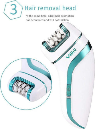 Epilatore Professionale 3in1 Depilazione Rasoio Elettrico Ricaricabile Vgr V-713 Salute e Bellezza > Depilazione e rasatura > Epilatori Trade Shop italia - Napoli, Commerciovirtuoso.it