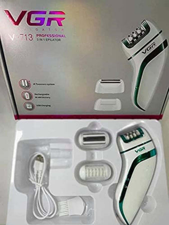 Epilatore Professionale 3in1 Depilazione Rasoio Elettrico Ricaricabile Vgr V-713 Salute e Bellezza > Depilazione e rasatura > Epilatori Trade Shop italia - Napoli, Commerciovirtuoso.it