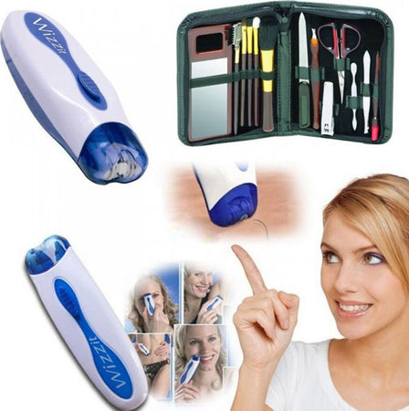 EPILATORE WIZZ IT PORTATILE WIZZIT DEPILATORE DONNA KIT MANICURE CON ASTUCCIO Salute e cura della persona/Rasatura epilazione e rimozione peli/Epilazione e rimozione peli/Epilatori e accessori/Epilatori Trade Shop italia - Napoli, Commerciovirtuoso.it