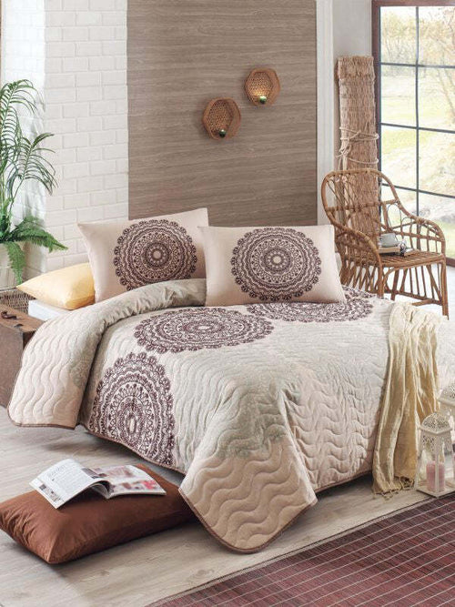 Eponj Home Copriletto Trapuntato Beige/Marrone 200x250 cm Casa e cucina/Tessili per la casa/Biancheria da letto/Coperte e trapunte/Trapunte Scontolo.net - Potenza, Commerciovirtuoso.it