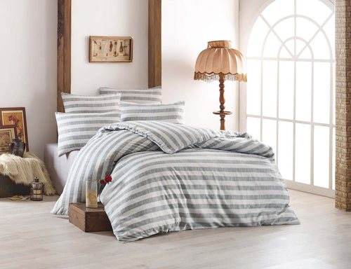 Eponji Home Set copripiumino king Hook - Grey 260 x 220 cm Casa e cucina/Tessili per la casa/Biancheria da letto/Copripiumini e set da letto/Copripiumini Scontolo.net - Potenza, Commerciovirtuoso.it