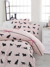 EPONJI PARURE COPRIPIUMINO CATS ROSA E NERO Casa e cucina/Tessili per la casa/Biancheria da letto/Copripiumini e set da letto/Copripiumini Scontolo.net - Potenza, Commerciovirtuoso.it
