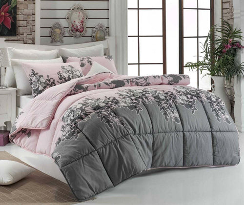 EPONJI PARURE COPRIPIUMINO RODEZ POLVERE E GRIGIO Casa e cucina/Tessili per la casa/Biancheria da letto/Copripiumini e set da letto/Copripiumini Scontolo.net - Potenza, Commerciovirtuoso.it