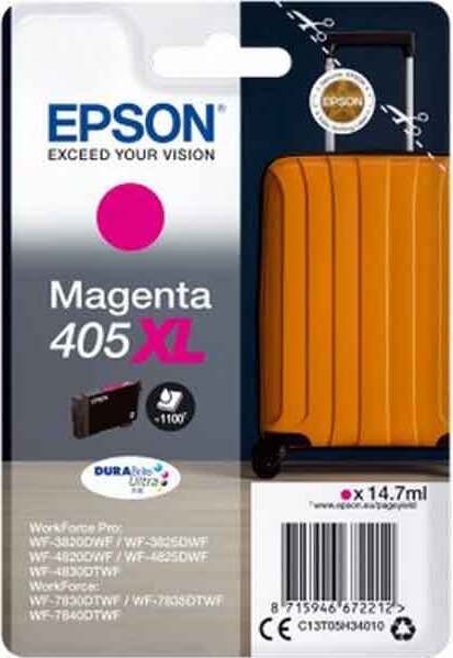 Epson - Cartucce ink - 405XL - magenta - C13T05H34010 - 1.100 pag Elettronica/Informatica/Stampanti e accessori/Accessori per stampanti a inchiostro e laser/Cartucce d'inchiostro Eurocartuccia - Pavullo, Commerciovirtuoso.it