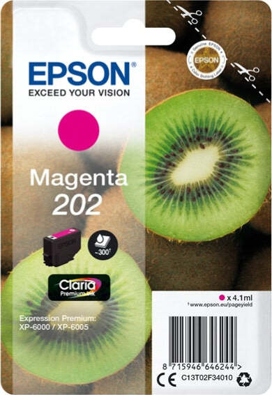 Epson - Cartuccia ink - 202 - Magenta - C13T02F34010 - 4 1ml Elettronica/Informatica/Stampanti e accessori/Accessori per stampanti a inchiostro e laser/Cartucce d'inchiostro Eurocartuccia - Pavullo, Commerciovirtuoso.it