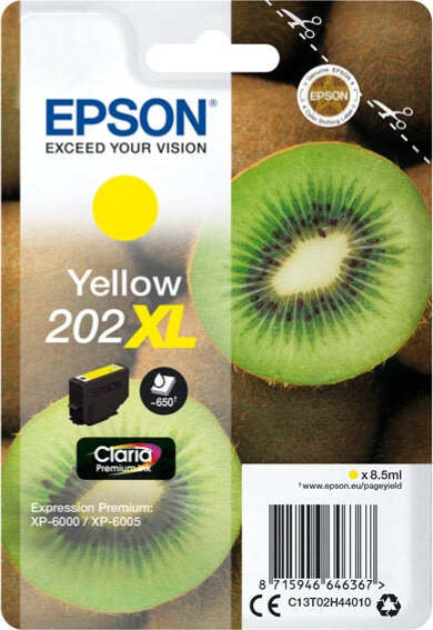 Epson - Cartuccia ink - 202XL - Giallo - C13T02H44010 - 8 5ml Elettronica/Informatica/Stampanti e accessori/Accessori per stampanti a inchiostro e laser/Cartucce d'inchiostro Eurocartuccia - Pavullo, Commerciovirtuoso.it