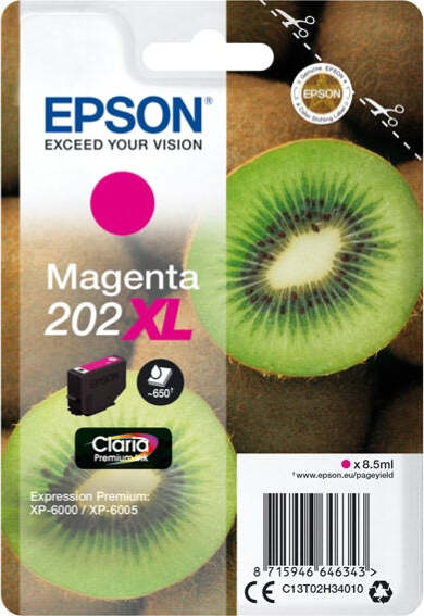Epson - Cartuccia ink - 202XL - Magenta - C13T02H34010 - 8 5ml Elettronica/Informatica/Stampanti e accessori/Accessori per stampanti a inchiostro e laser/Cartucce d'inchiostro Eurocartuccia - Pavullo, Commerciovirtuoso.it