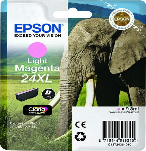 Epson - Cartuccia ink - 24XL - Magenta chiaro - C13T24364012 - 9 8ml Elettronica/Informatica/Stampanti e accessori/Accessori per stampanti a inchiostro e laser/Cartucce d'inchiostro Eurocartuccia - Pavullo, Commerciovirtuoso.it