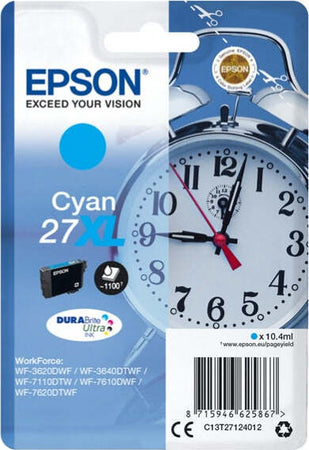 Epson - Cartuccia ink - 27XL - Ciano - C13T27124012 - 10 4ml Elettronica/Informatica/Stampanti e accessori/Accessori per stampanti a inchiostro e laser/Cartucce d'inchiostro Eurocartuccia - Pavullo, Commerciovirtuoso.it