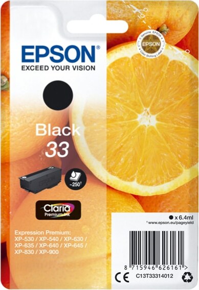 Epson - Cartuccia ink - 33 - Nero - C13T33314012 - 6 4ml Elettronica/Informatica/Stampanti e accessori/Accessori per stampanti a inchiostro e laser/Cartucce d'inchiostro Eurocartuccia - Pavullo, Commerciovirtuoso.it