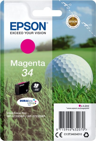 Epson - Cartuccia ink - 34 - Magenta - C13T34634010 - 4 2ml Elettronica/Informatica/Stampanti e accessori/Accessori per stampanti a inchiostro e laser/Cartucce d'inchiostro Eurocartuccia - Pavullo, Commerciovirtuoso.it