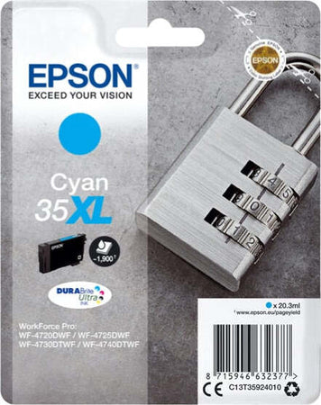 Epson - Cartuccia ink - 35XL - Ciano - C13T35924010 - 20 3ml Elettronica/Informatica/Stampanti e accessori/Accessori per stampanti a inchiostro e laser/Cartucce d'inchiostro Eurocartuccia - Pavullo, Commerciovirtuoso.it