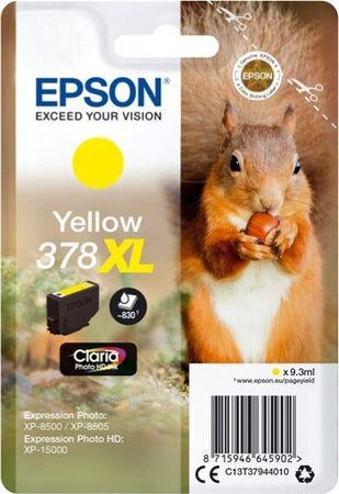 Epson - Cartuccia ink - 378XL - Giallo - C13T37944010 - 9 3ml Elettronica/Informatica/Stampanti e accessori/Accessori per stampanti a inchiostro e laser/Cartucce d'inchiostro Eurocartuccia - Pavullo, Commerciovirtuoso.it