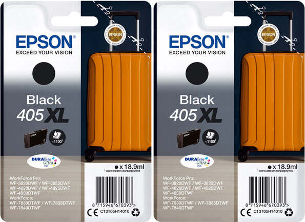 Epson - Cartuccia ink - 405XXL - Nero - C13T02J14010 - 2.200 pag Elettronica/Informatica/Stampanti e accessori/Accessori per stampanti a inchiostro e laser/Cartucce d'inchiostro Eurocartuccia - Pavullo, Commerciovirtuoso.it