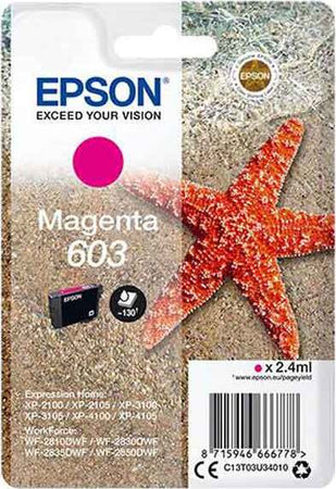 Epson - Cartuccia ink - 603 - Magenta - C13T03U34010 - 130 pag Elettronica/Informatica/Stampanti e accessori/Accessori per stampanti a inchiostro e laser/Cartucce d'inchiostro Eurocartuccia - Pavullo, Commerciovirtuoso.it