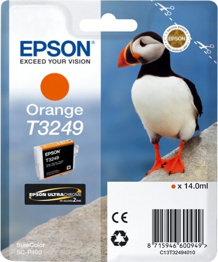 Epson - Cartuccia ink - Arancio - T3249 - C13T32494010 - 14ml Elettronica/Informatica/Stampanti e accessori/Accessori per stampanti a inchiostro e laser/Cartucce d'inchiostro Eurocartuccia - Pavullo, Commerciovirtuoso.it