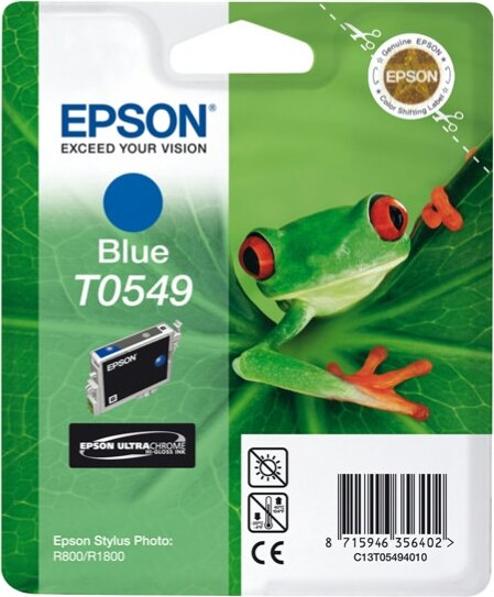 Epson - Cartuccia ink - Blu - T0549 - C13T05494010 - 13ml Elettronica/Informatica/Stampanti e accessori/Accessori per stampanti a inchiostro e laser/Cartucce d'inchiostro Eurocartuccia - Pavullo, Commerciovirtuoso.it