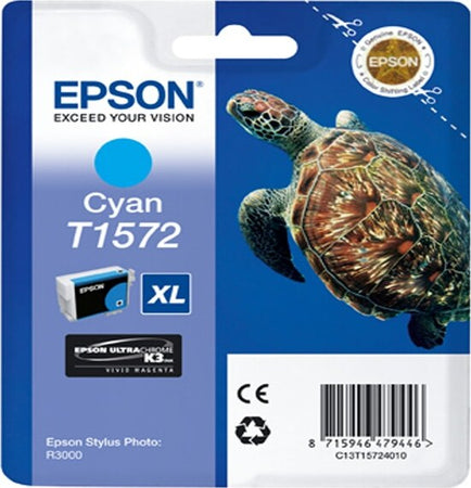 Epson - Cartuccia ink - Ciano - T1572 - C13T15724010 - 25 9ml Elettronica/Informatica/Stampanti e accessori/Accessori per stampanti a inchiostro e laser/Cartucce d'inchiostro Eurocartuccia - Pavullo, Commerciovirtuoso.it