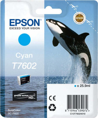 Epson - Cartuccia ink - Ciano - T7602 - C13T76024010 - 25 9ml Elettronica/Informatica/Stampanti e accessori/Accessori per stampanti a inchiostro e laser/Cartucce d'inchiostro Eurocartuccia - Pavullo, Commerciovirtuoso.it