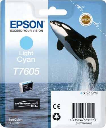 Epson - Cartuccia ink - Ciano chiaro - T7605 - C13T76054010 - 25 9ml Elettronica/Informatica/Stampanti e accessori/Accessori per stampanti a inchiostro e laser/Cartucce d'inchiostro Eurocartuccia - Pavullo, Commerciovirtuoso.it