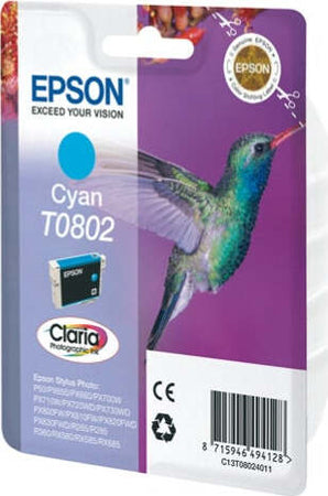 Epson - Cartuccia ink - Ciano Photo - T0802 - C13T08024011 - 7 4ml Elettronica/Informatica/Stampanti e accessori/Accessori per stampanti a inchiostro e laser/Cartucce d'inchiostro Eurocartuccia - Pavullo, Commerciovirtuoso.it