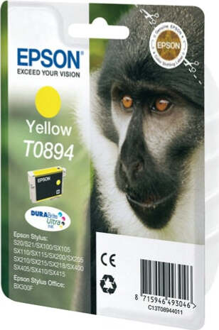Epson - Cartuccia ink - Giallo - T0894 - C13T08944011 - 3 5ml Elettronica/Informatica/Stampanti e accessori/Accessori per stampanti a inchiostro e laser/Cartucce d'inchiostro Eurocartuccia - Pavullo, Commerciovirtuoso.it