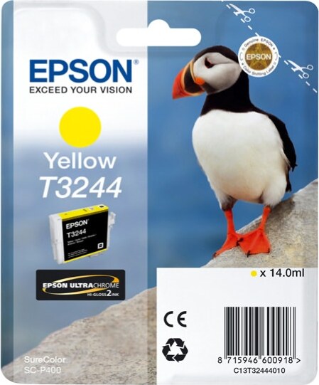 Epson - Cartuccia ink - Giallo - T3244 - C13T32444010 - 14ml Elettronica/Informatica/Stampanti e accessori/Accessori per stampanti a inchiostro e laser/Cartucce d'inchiostro Eurocartuccia - Pavullo, Commerciovirtuoso.it