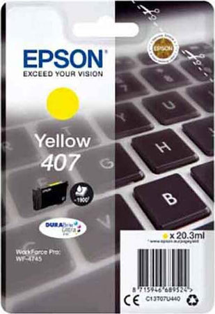 Epson - Cartuccia Ink - Giallo - T9452 XL - C13T07U440 - 38 1 ml Elettronica/Informatica/Stampanti e accessori/Accessori per stampanti a inchiostro e laser/Cartucce d'inchiostro Eurocartuccia - Pavullo, Commerciovirtuoso.it