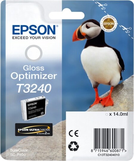 Epson - Cartuccia ink - Gloss optimizer - T3240 - C13T32404010 - 14ml Elettronica/Informatica/Stampanti e accessori/Accessori per stampanti a inchiostro e laser/Cartucce d'inchiostro Eurocartuccia - Pavullo, Commerciovirtuoso.it