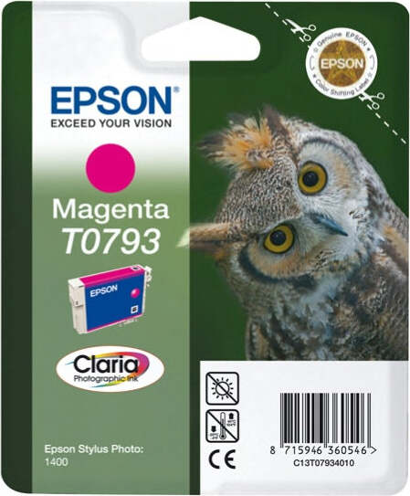 Epson - Cartuccia ink - Magenta - T0793 - C13T07934010 - 11 1ml Elettronica/Informatica/Stampanti e accessori/Accessori per stampanti a inchiostro e laser/Cartucce d'inchiostro Eurocartuccia - Pavullo, Commerciovirtuoso.it