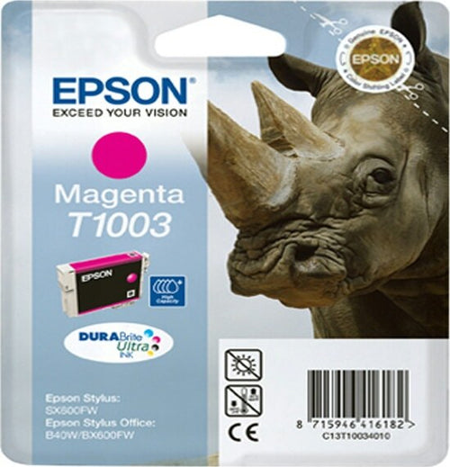 Epson - Cartuccia ink - Magenta - T1003 - C13T10034010 - 11 1ml Elettronica/Informatica/Stampanti e accessori/Accessori per stampanti a inchiostro e laser/Cartucce d'inchiostro Eurocartuccia - Pavullo, Commerciovirtuoso.it
