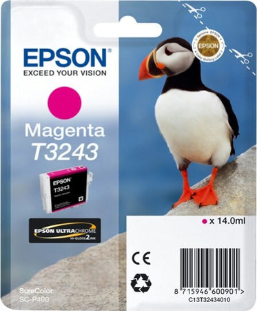 Epson - Cartuccia ink - Magenta - T3243 - C13T32434010 - 14ml Elettronica/Informatica/Stampanti e accessori/Accessori per stampanti a inchiostro e laser/Cartucce d'inchiostro Eurocartuccia - Pavullo, Commerciovirtuoso.it