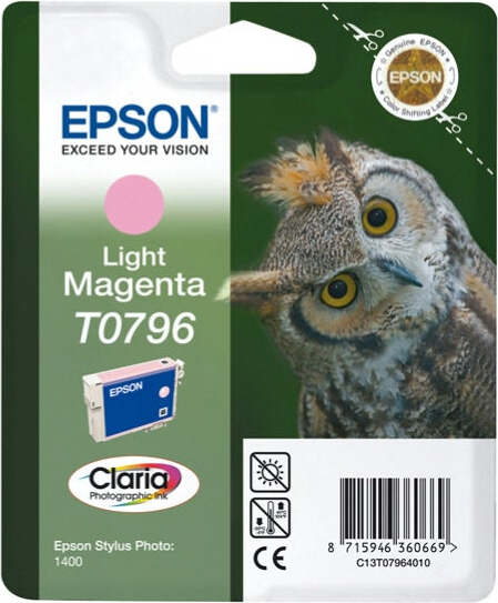 Epson - Cartuccia ink - Magenta chiaro - T0796 - C13T07964010 - 11 1ml Elettronica/Informatica/Stampanti e accessori/Accessori per stampanti a inchiostro e laser/Cartucce d'inchiostro Eurocartuccia - Pavullo, Commerciovirtuoso.it