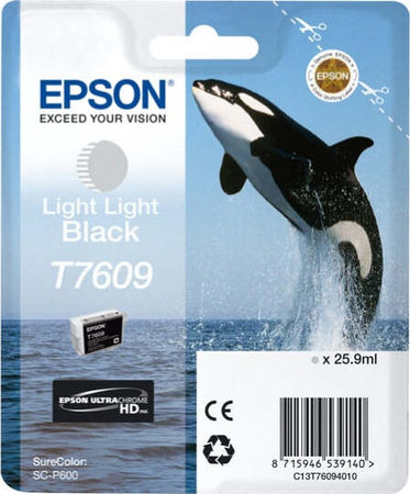 Epson - Cartuccia ink - Nero chiaro chiaro - T7609 - C13T76094010 - 25 9ml Elettronica/Informatica/Stampanti e accessori/Accessori per stampanti a inchiostro e laser/Cartucce d'inchiostro Eurocartuccia - Pavullo, Commerciovirtuoso.it