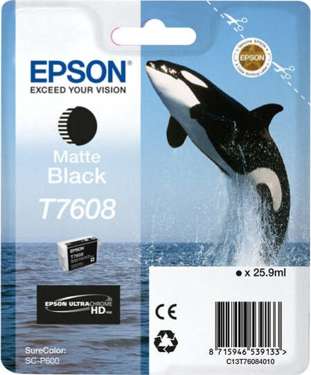 Epson - Cartuccia ink - Nero opaco - T7608 - C13T76084010 - 25 9ml Elettronica/Informatica/Stampanti e accessori/Accessori per stampanti a inchiostro e laser/Cartucce d'inchiostro Eurocartuccia - Pavullo, Commerciovirtuoso.it