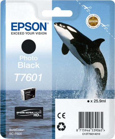 Epson - Cartuccia ink - Nero Photo - T7601 - C13T76014010 - 25 9ml Elettronica/Informatica/Stampanti e accessori/Accessori per stampanti a inchiostro e laser/Cartucce d'inchiostro Eurocartuccia - Pavullo, Commerciovirtuoso.it