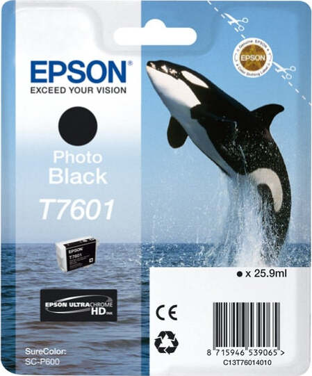 Epson - Cartuccia ink - Nero Photo - T7601 - C13T76014010 - 25 9ml Elettronica/Informatica/Stampanti e accessori/Accessori per stampanti a inchiostro e laser/Cartucce d'inchiostro Eurocartuccia - Pavullo, Commerciovirtuoso.it