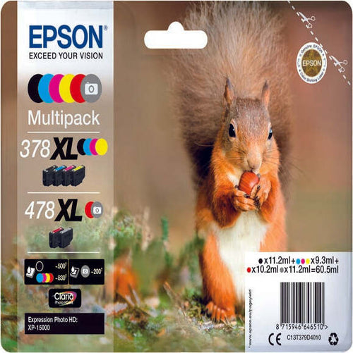 Epson - Multipack Cartuccia ink - 378XL-478XL - C-M-Y-K-R-G - C13T379D4010 - C-M-Y 9 3ml - K-R 11 2ml - R 10 2ml Elettronica/Informatica/Stampanti e accessori/Accessori per stampanti a inchiostro e laser/Cartucce d'inchiostro Eurocartuccia - Pavullo, Commerciovirtuoso.it