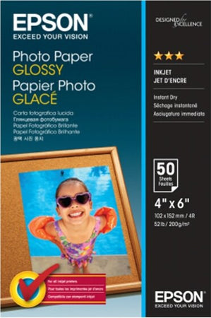Epson - Photo Paper Glossy - 10 x 15cm - 50 Fogli - C13S042547 Cancelleria e prodotti per ufficio/Carta blocchi e quaderni/Carta/Carta per fotocopiatrici e stampanti/Carta per fotocopiatrice e multiuso Eurocartuccia - Pavullo, Commerciovirtuoso.it