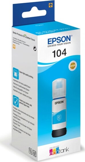 Epson - Tanica - 104 - Ciano - C13T00P240 - 65ml Elettronica/Informatica/Stampanti e accessori/Accessori per stampanti a inchiostro e laser/Cartucce d'inchiostro Eurocartuccia - Pavullo, Commerciovirtuoso.it