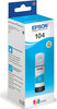 Epson - Tanica - 104 - Ciano - C13T00P240 - 65ml Elettronica/Informatica/Stampanti e accessori/Accessori per stampanti a inchiostro e laser/Cartucce d'inchiostro Eurocartuccia - Pavullo, Commerciovirtuoso.it