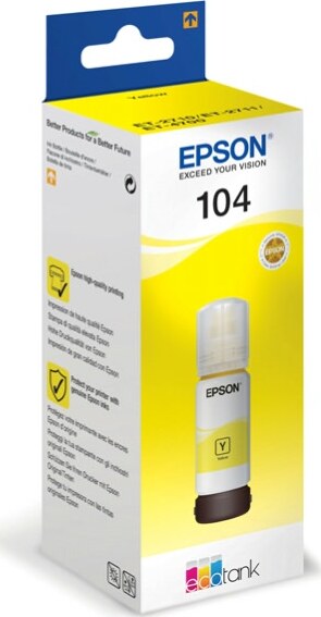 Epson - Tanica - 104 - Giallo - C13T00P440 - 65ml Elettronica/Informatica/Stampanti e accessori/Accessori per stampanti a inchiostro e laser/Cartucce d'inchiostro Eurocartuccia - Pavullo, Commerciovirtuoso.it