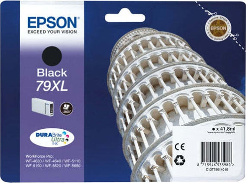 Epson - Tanica - 79XL - Nero - C13T79014010 - 41 8ml Elettronica/Informatica/Stampanti e accessori/Accessori per stampanti a inchiostro e laser/Cartucce d'inchiostro Eurocartuccia - Pavullo, Commerciovirtuoso.it