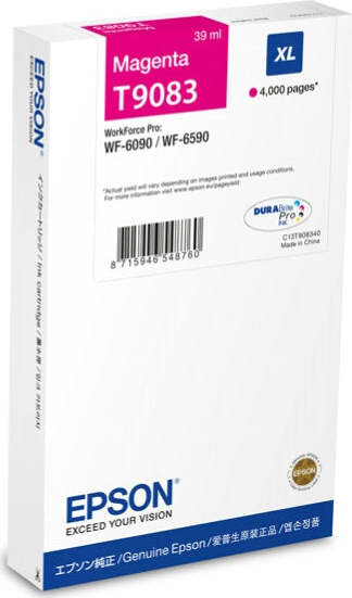 Epson - Tanica - Magenta - T9083 - C13T908340 - 39ml Elettronica/Informatica/Stampanti e accessori/Accessori per stampanti a inchiostro e laser/Cartucce d'inchiostro Eurocartuccia - Pavullo, Commerciovirtuoso.it