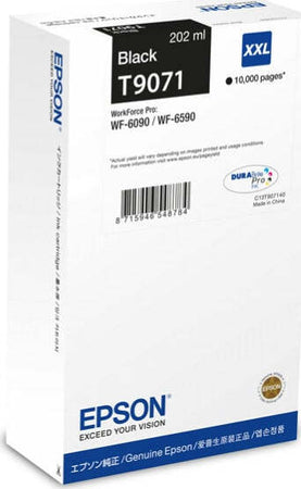 Epson - Tanica - Nero - T9071 - C13T907140 - 202ml Elettronica/Informatica/Stampanti e accessori/Accessori per stampanti a inchiostro e laser/Cartucce d'inchiostro Eurocartuccia - Pavullo, Commerciovirtuoso.it
