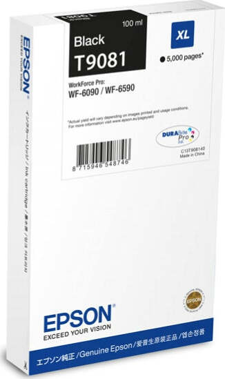 Epson - Tanica - Nero - T9081 - C13T908140 - 100ml Elettronica/Informatica/Stampanti e accessori/Accessori per stampanti a inchiostro e laser/Cartucce d'inchiostro Eurocartuccia - Pavullo, Commerciovirtuoso.it